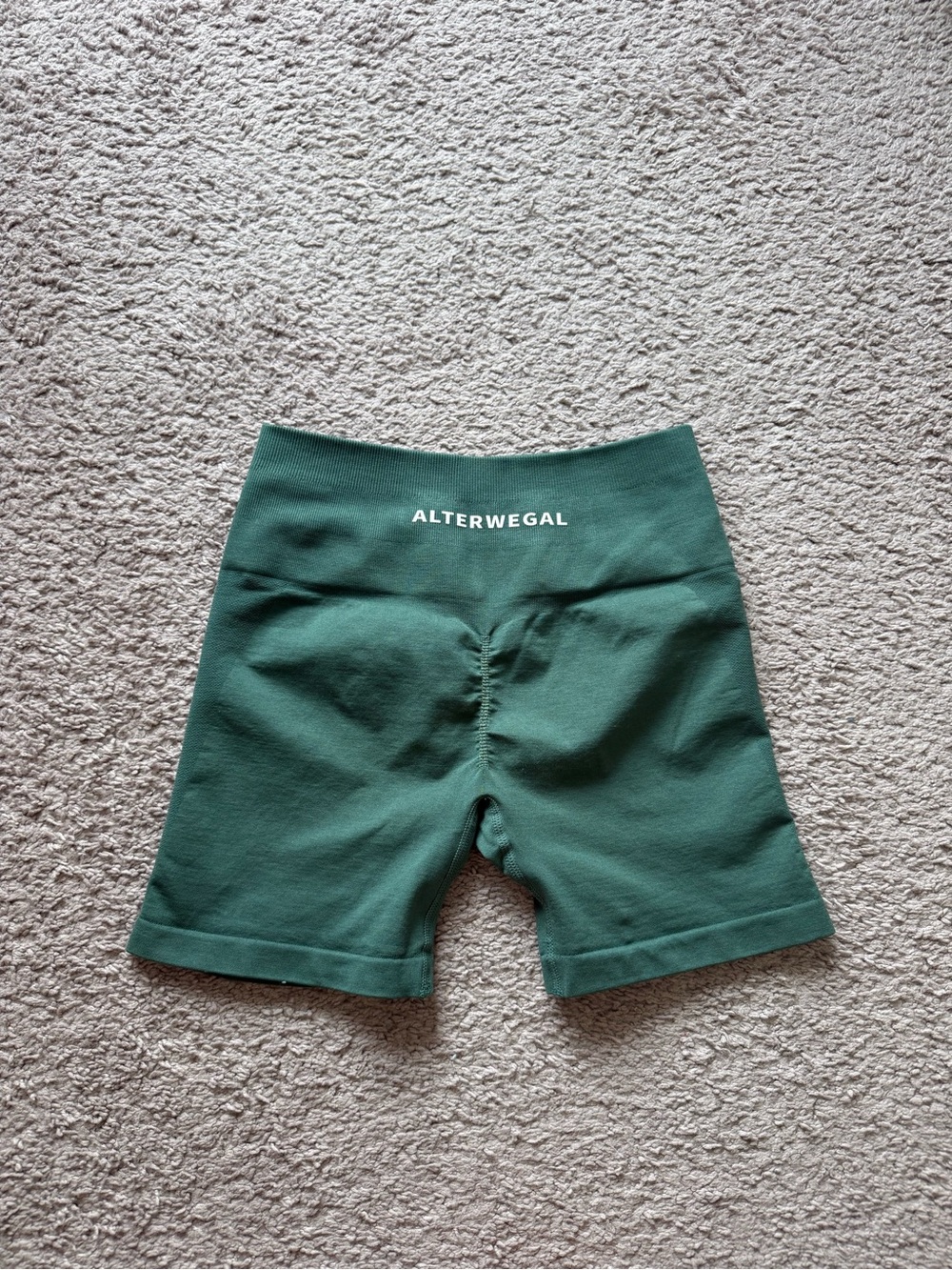 ALTERWEGAL Forest Green Seamless Bike Shorts